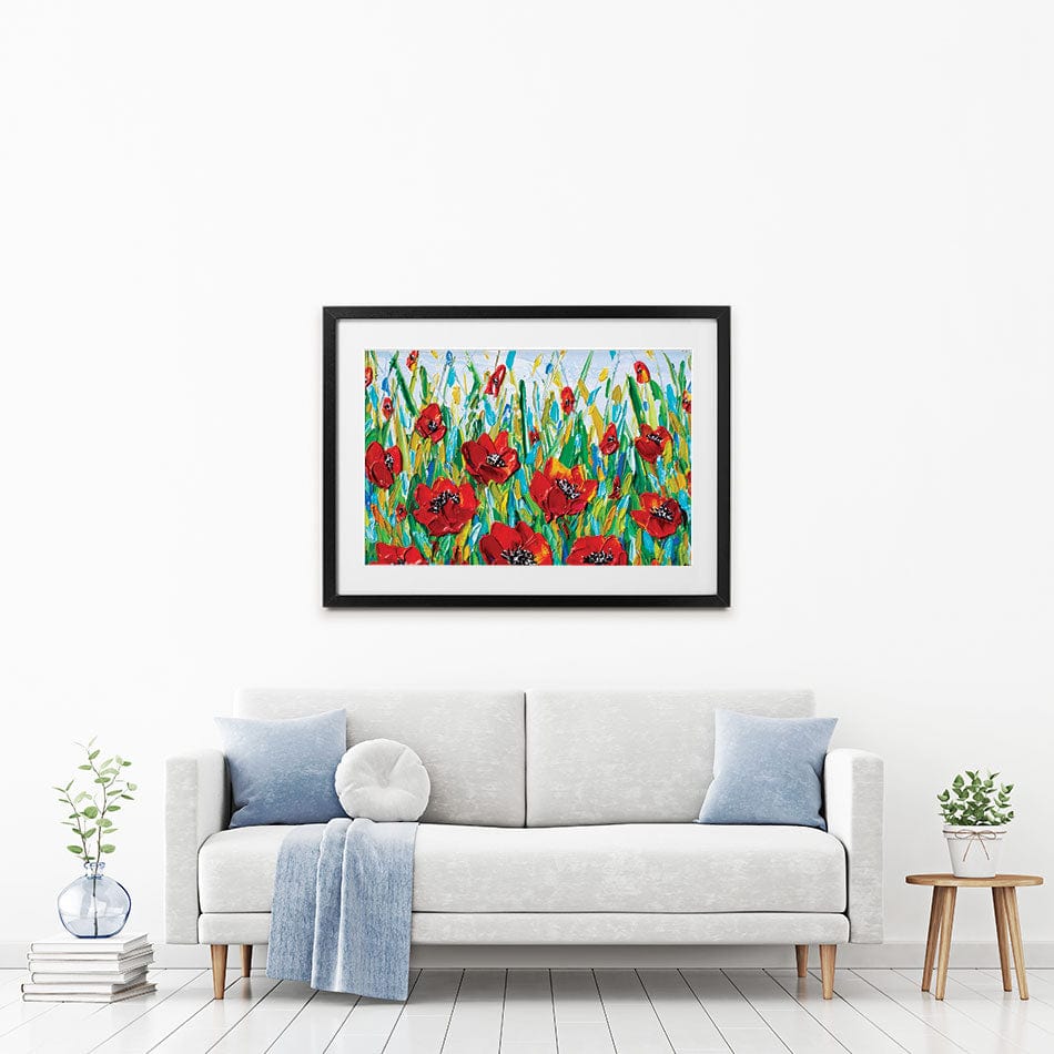 Glorious Poppies Framed Art Print wall art product Olga Tkachyk