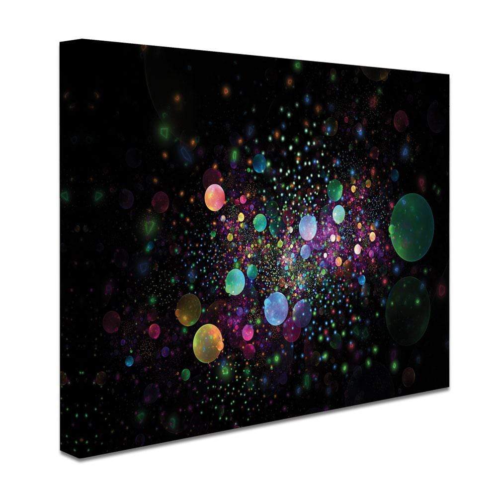 Glowing Rainbow Drops Canvas Print wall art product Klavdiya Krinichnaya / Shutterstock