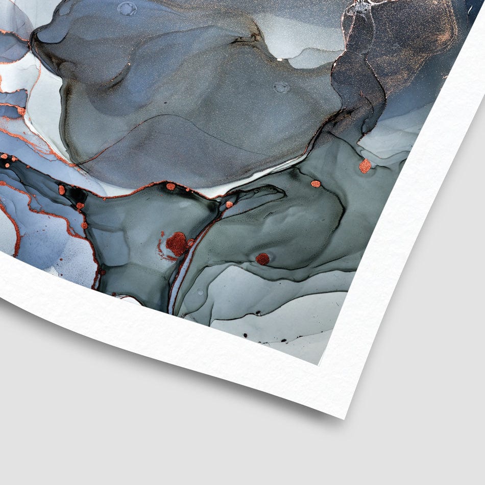 Grey And Blue Marble Art Print wall art product djero.adlibeshe yahoo.com / Shutterstock