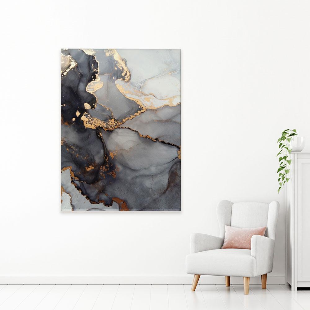 Grey Marble Tones Canvas Print wall art product coldsun777 / Shutterstock