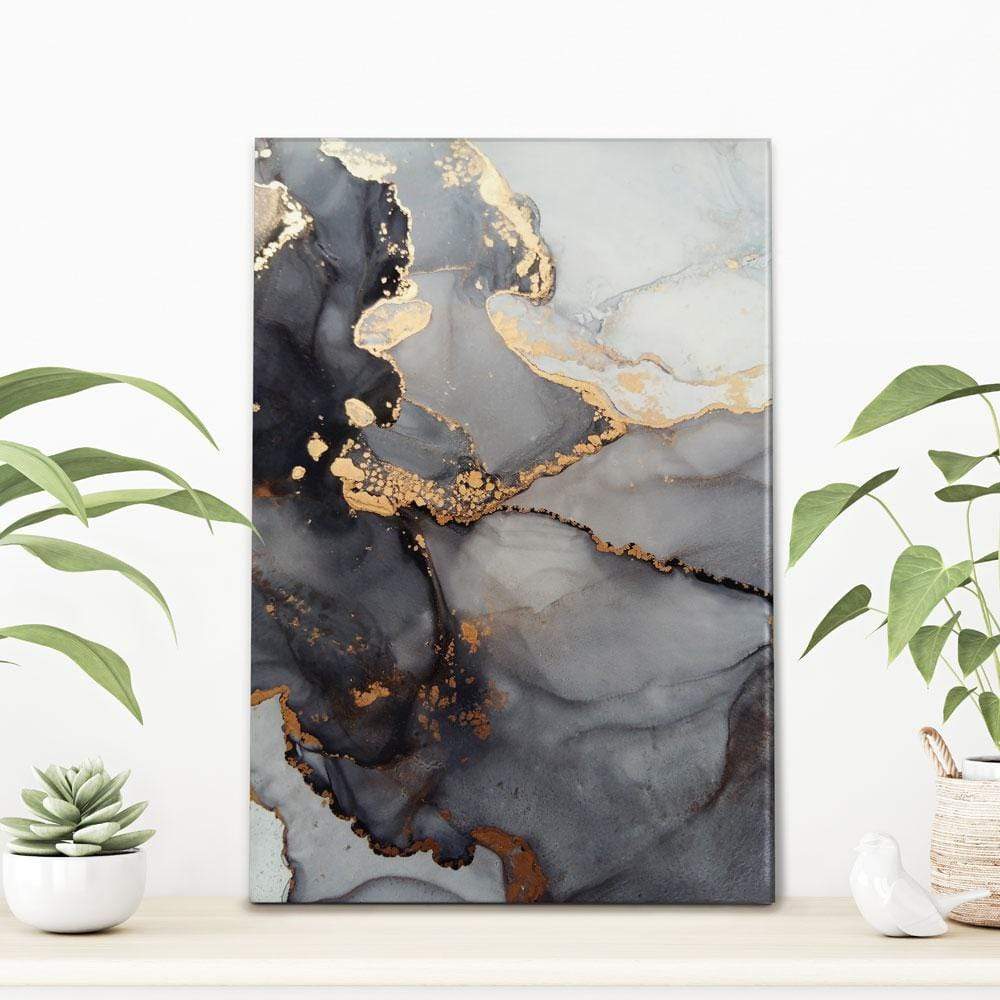 Grey Marble Tones Canvas Print wall art product coldsun777 / Shutterstock