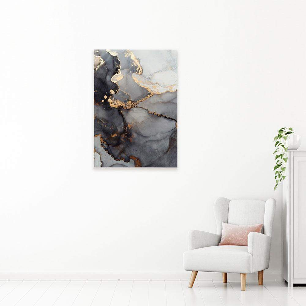 Grey Marble Tones Canvas Print wall art product coldsun777 / Shutterstock