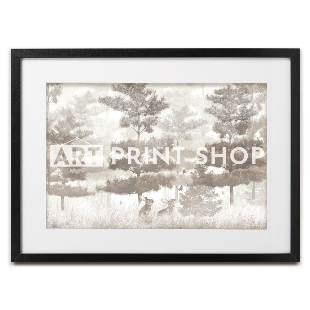 Hares Exploring Framed Art Print wall art product fotooboi_kld / Shutterstock