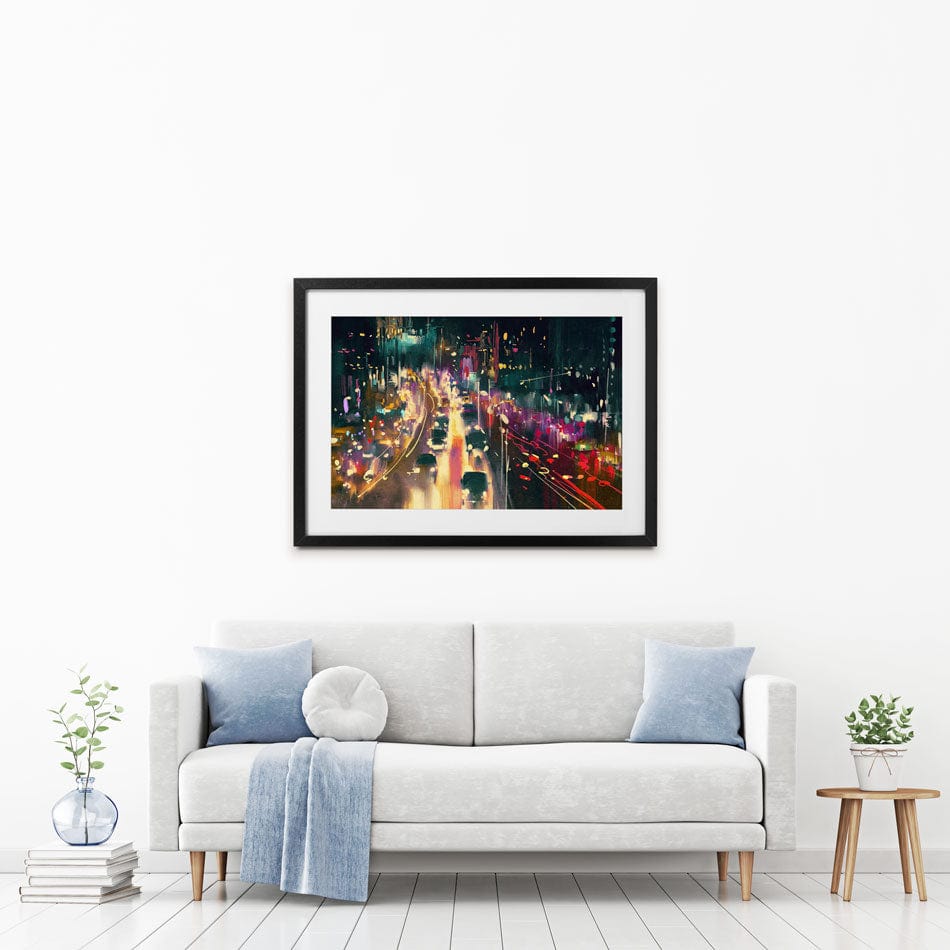 Headlights Framed Art Print wall art product Tithi Luadthong / Shutterstock