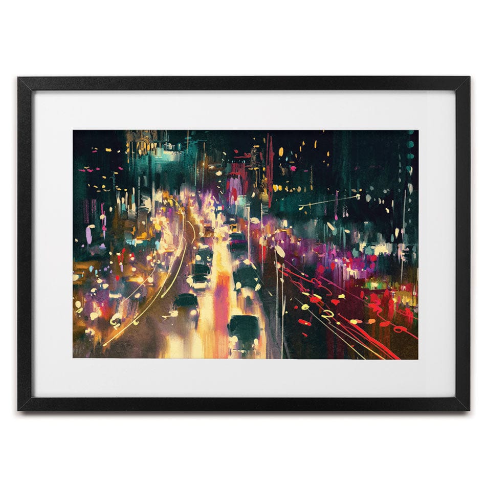 Headlights Framed Art Print wall art product Tithi Luadthong / Shutterstock