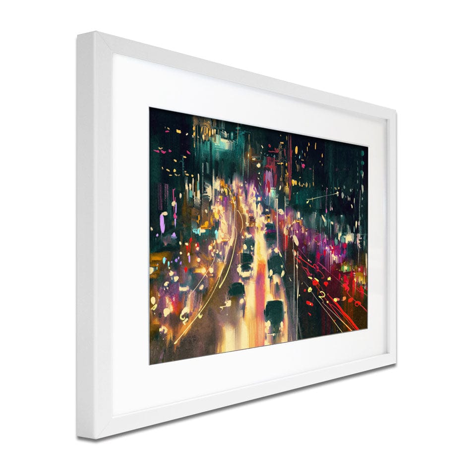 Headlights Framed Art Print wall art product Tithi Luadthong / Shutterstock