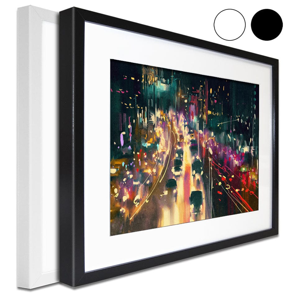 Headlights Framed Art Print wall art product Tithi Luadthong / Shutterstock