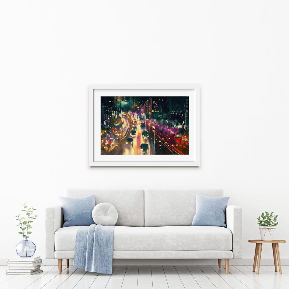 Headlights Framed Art Print wall art product Tithi Luadthong / Shutterstock
