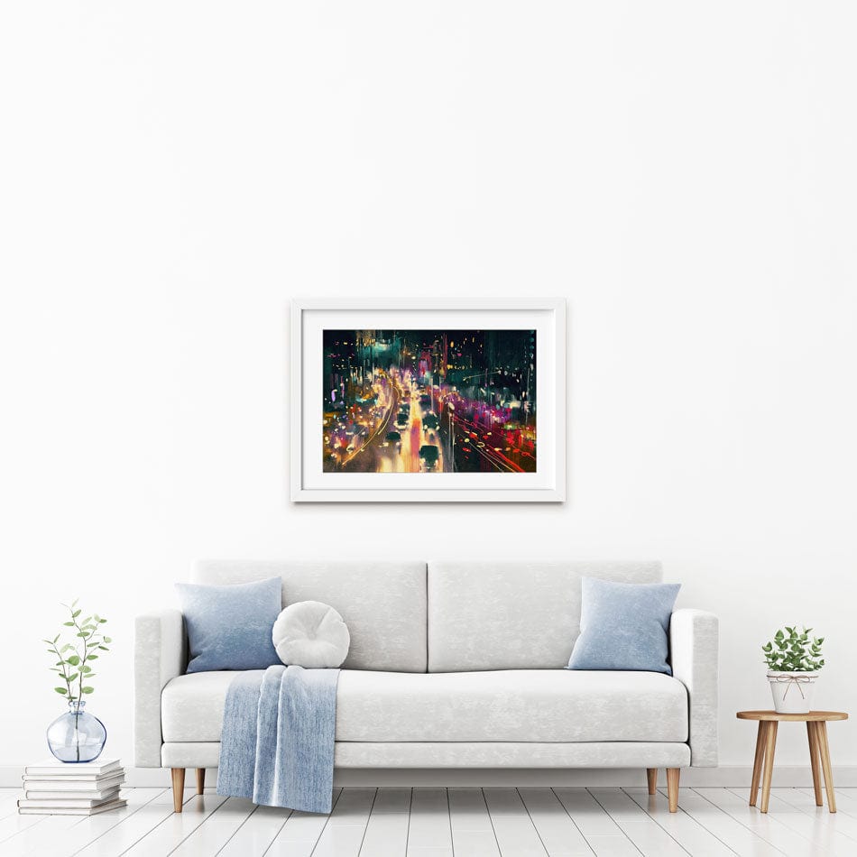 Headlights Framed Art Print wall art product Tithi Luadthong / Shutterstock