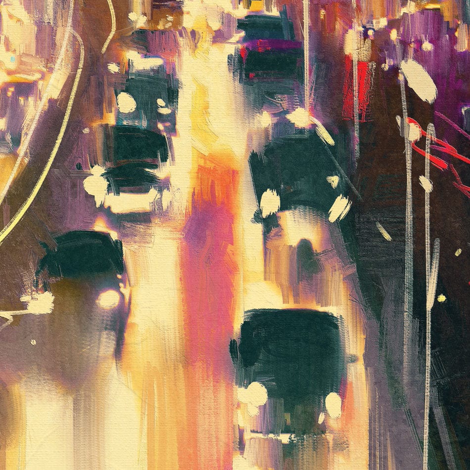 Headlights Framed Art Print wall art product Tithi Luadthong / Shutterstock