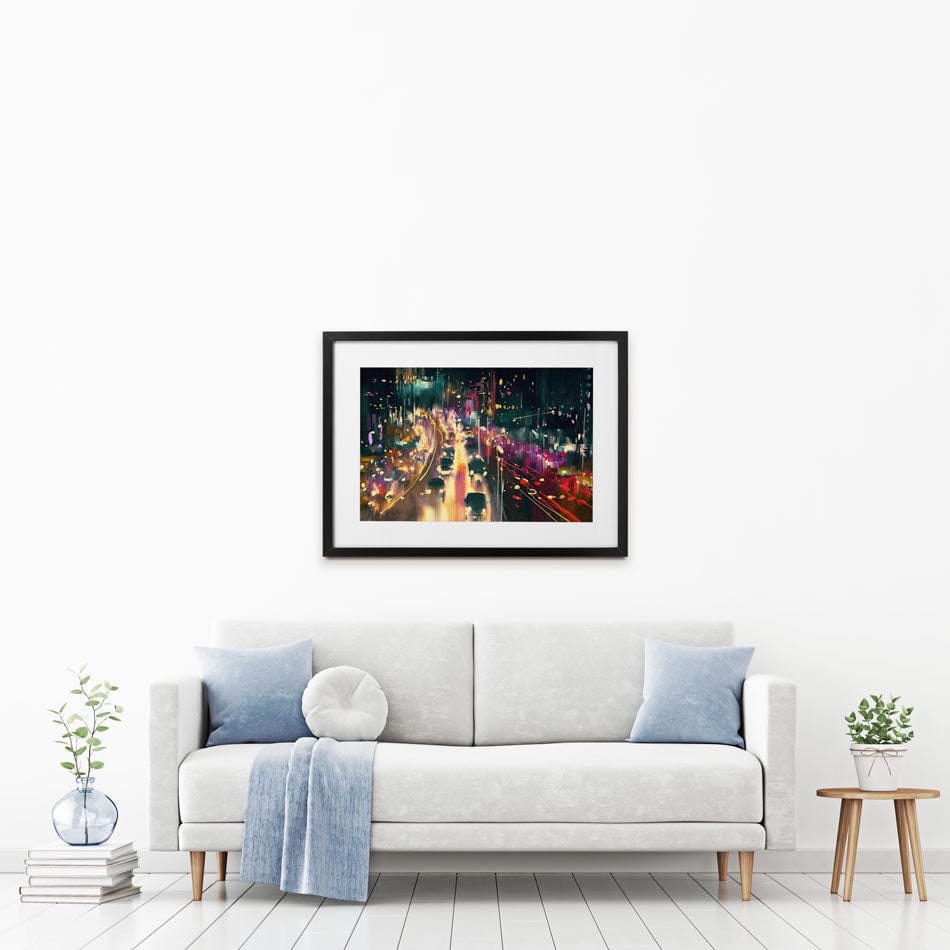 Headlights Framed Art Print wall art product Tithi Luadthong / Shutterstock