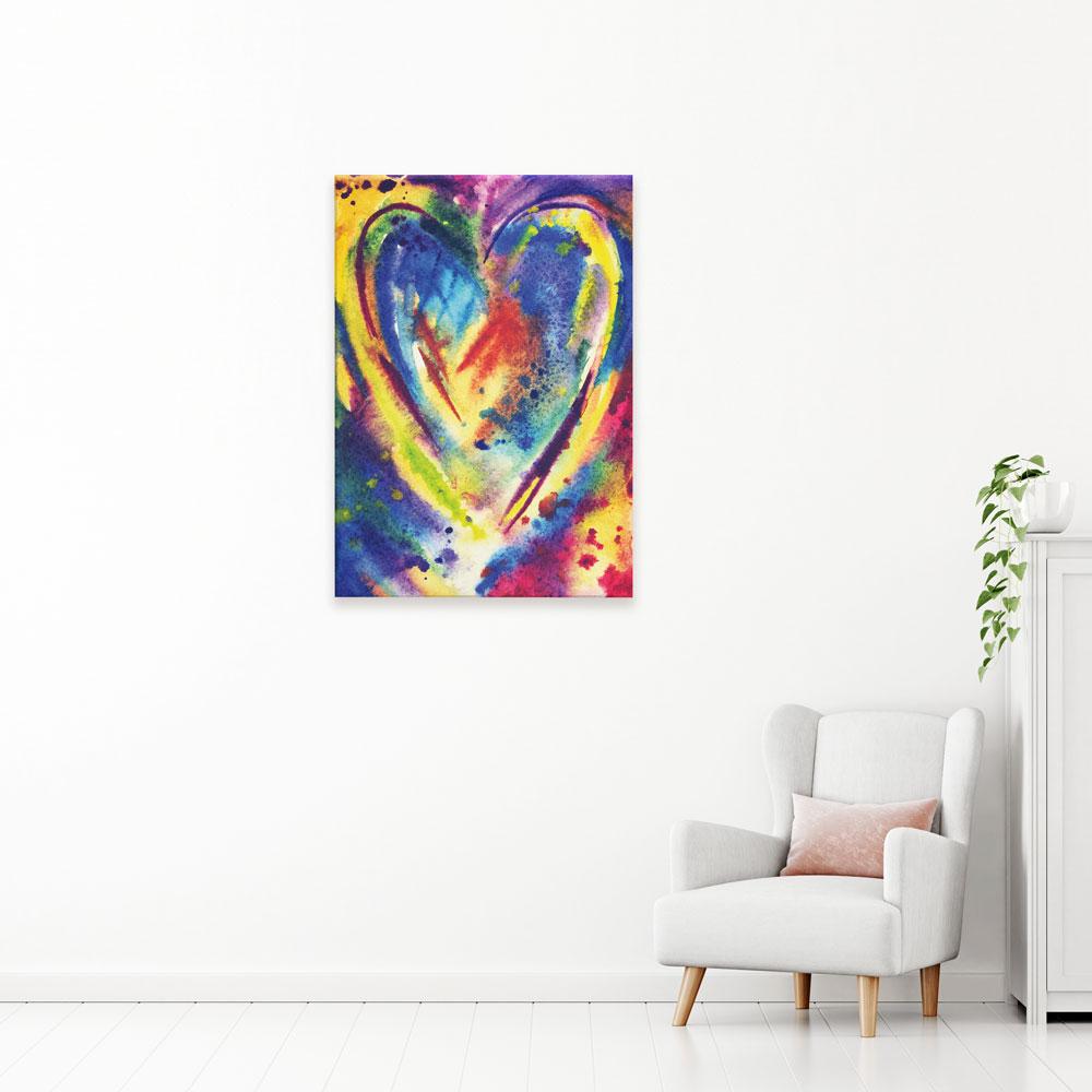 Heart Canvas Print wall art product Ollga P / Shutterstock