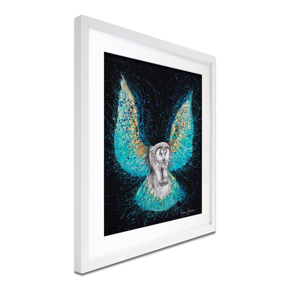 Illuminated Night Owl Framed Art Print wall art product Ashvin Harrison