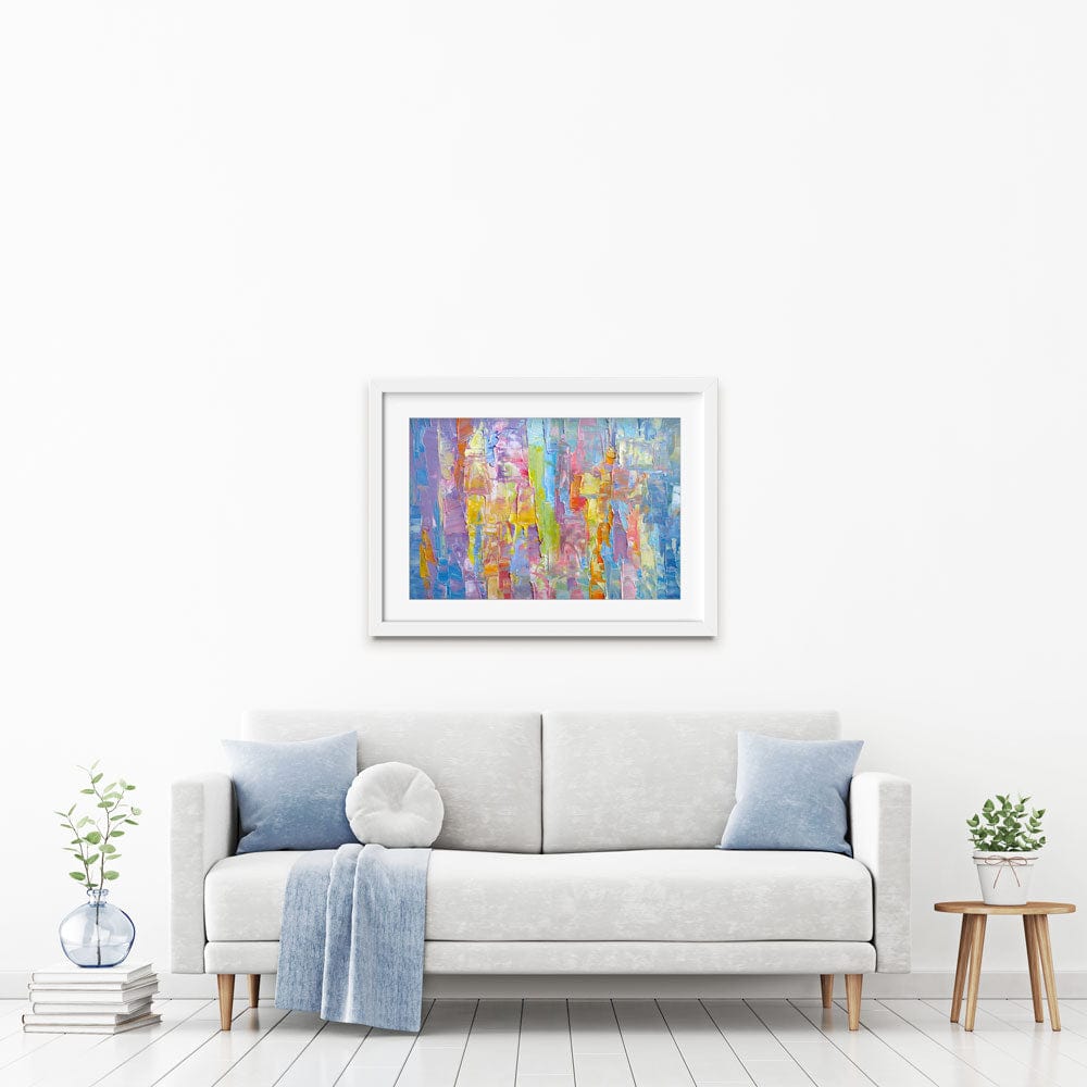Impasto Pastels Framed Art Print wall art product na-um / Shutterstock