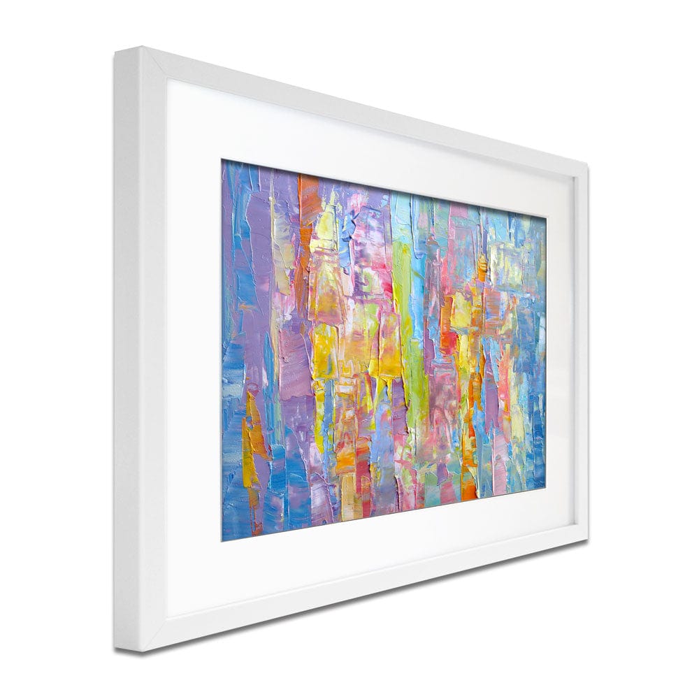 Impasto Pastels Framed Art Print wall art product na-um / Shutterstock