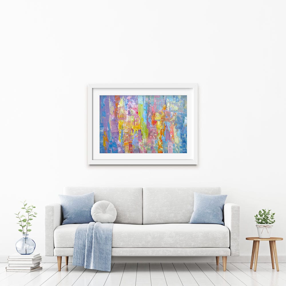 Impasto Pastels Framed Art Print wall art product na-um / Shutterstock