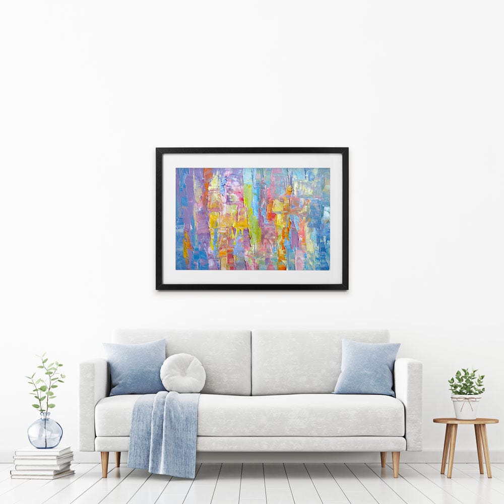 Impasto Pastels Framed Art Print wall art product na-um / Shutterstock