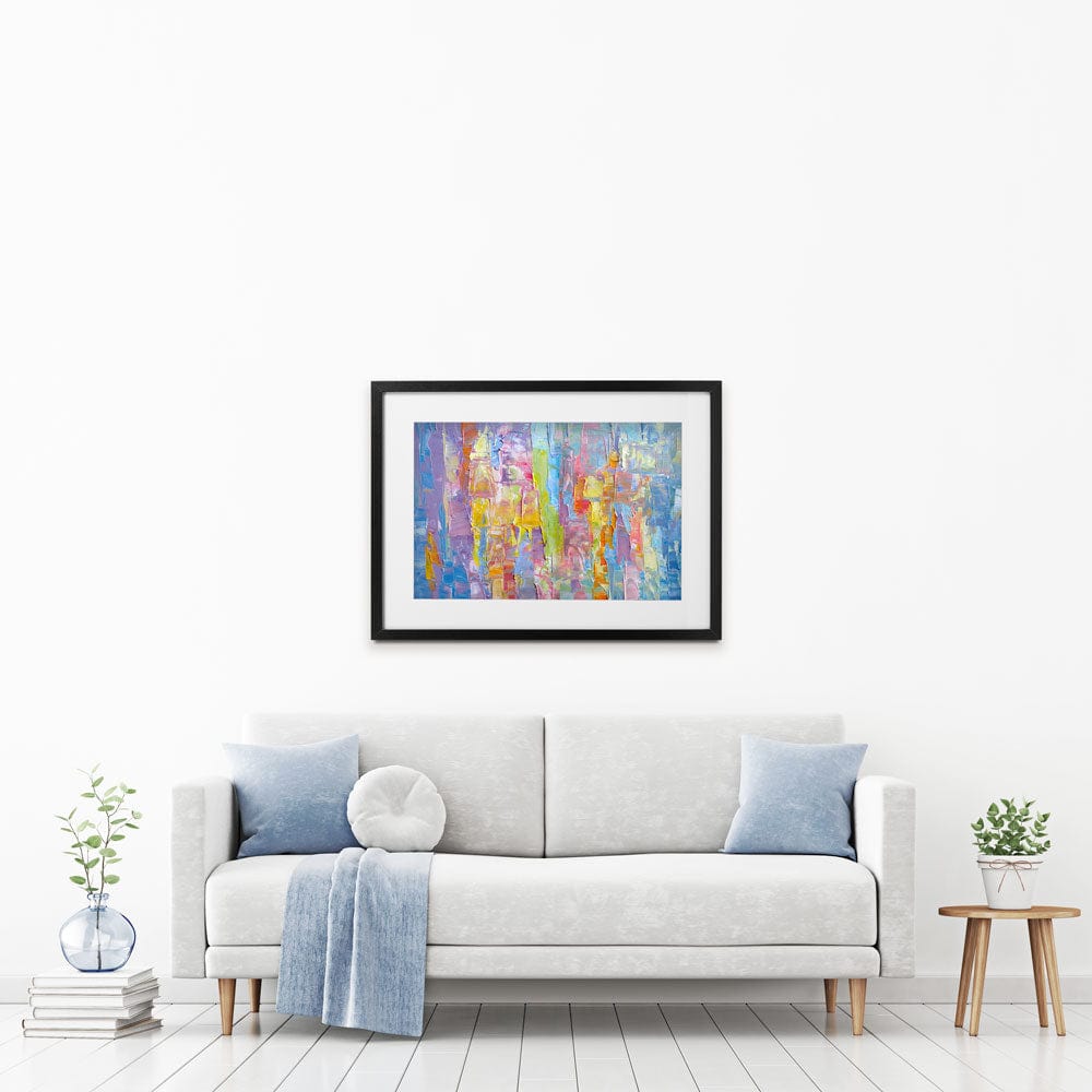 Impasto Pastels Framed Art Print wall art product na-um / Shutterstock