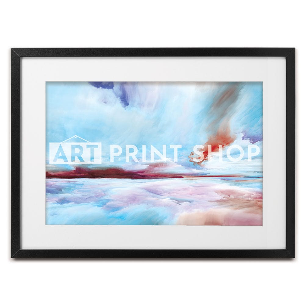 In The Sky Blue Clouds Framed Art Print wall art product agsandrew / Shutterstock