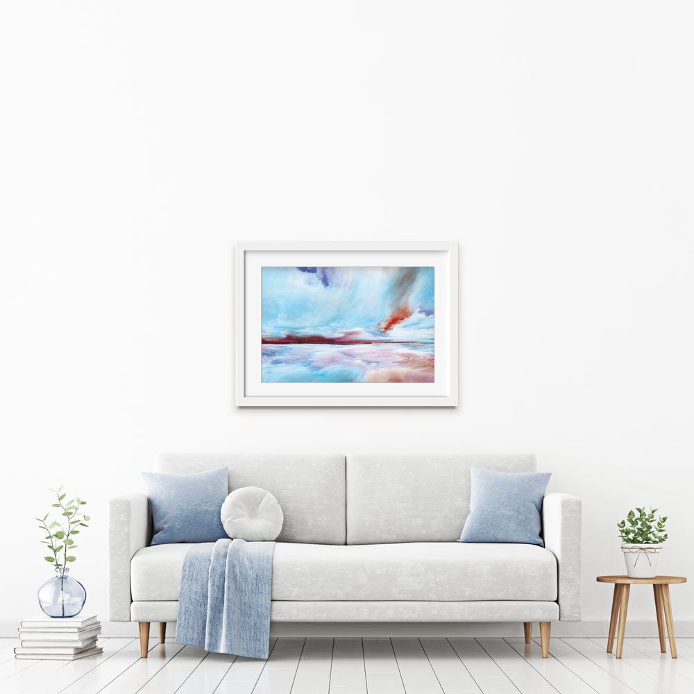 In The Sky Blue Clouds Framed Art Print wall art product agsandrew / Shutterstock
