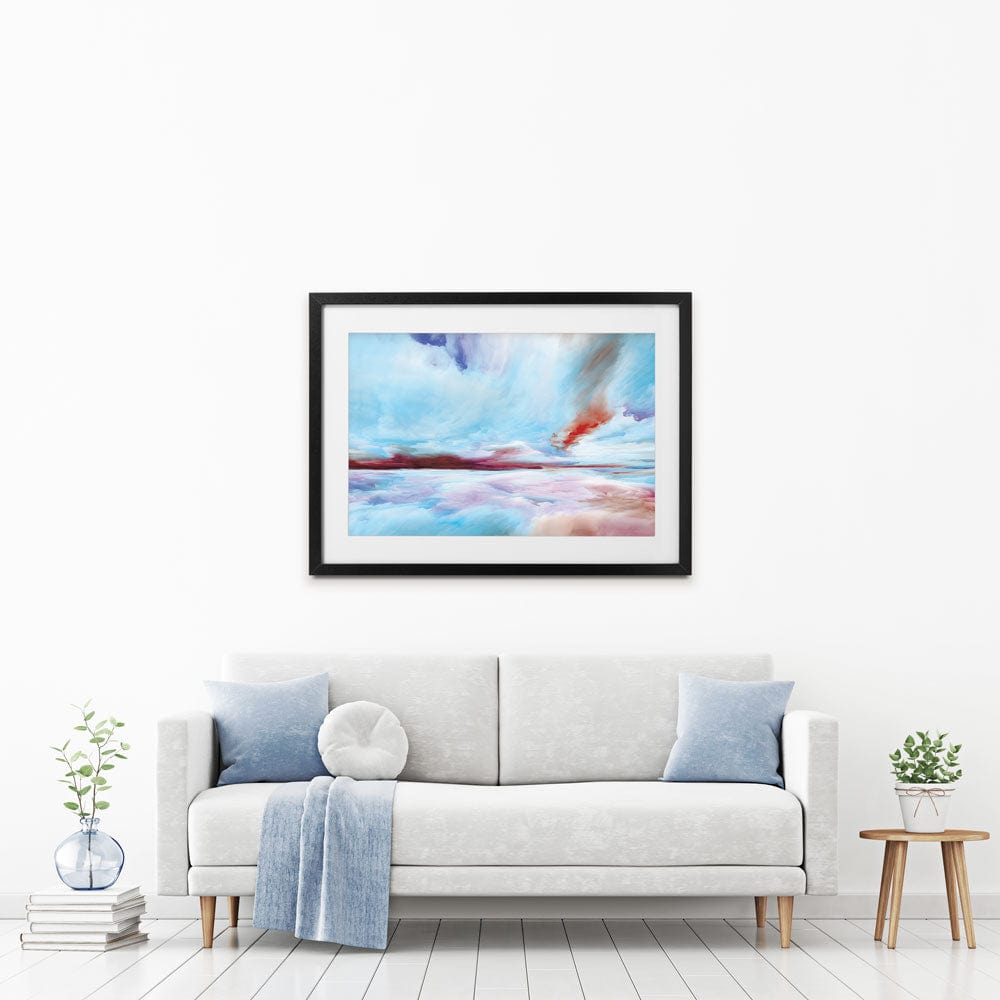 In The Sky Blue Clouds Framed Art Print wall art product agsandrew / Shutterstock