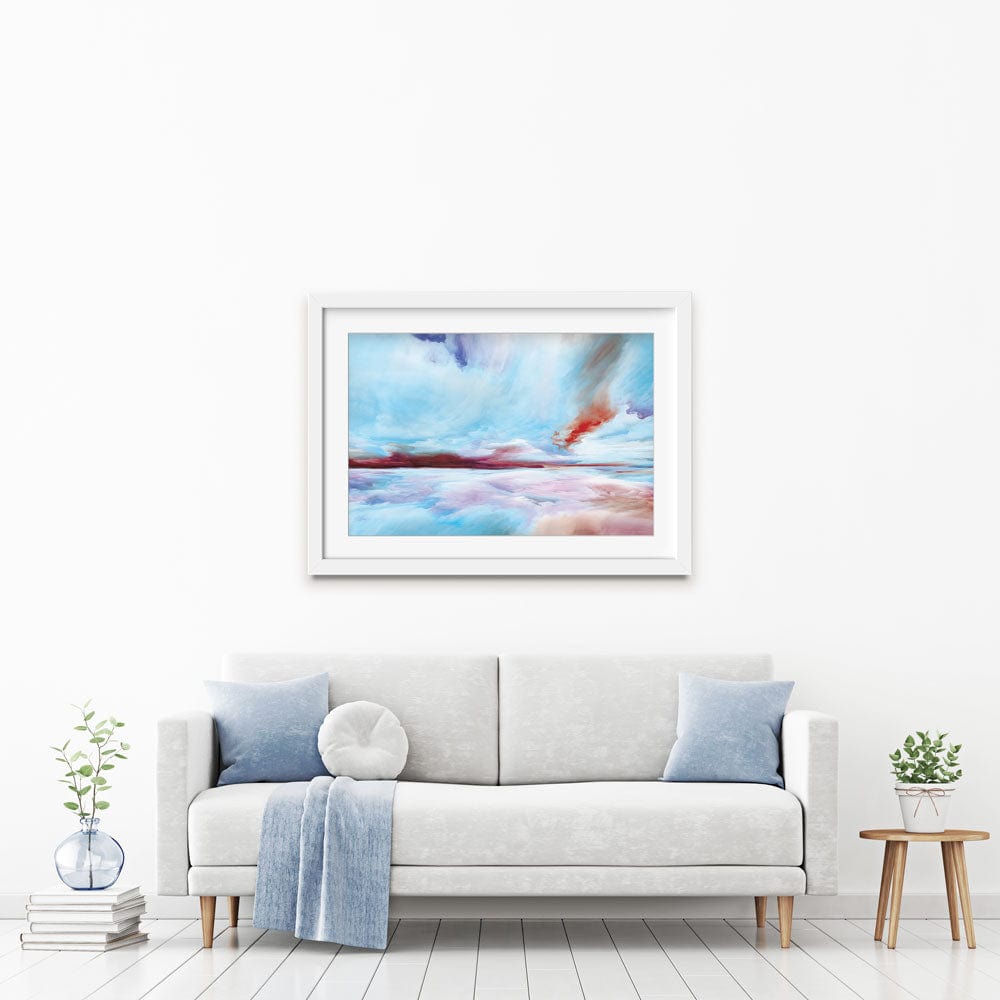 In The Sky Blue Clouds Framed Art Print wall art product agsandrew / Shutterstock