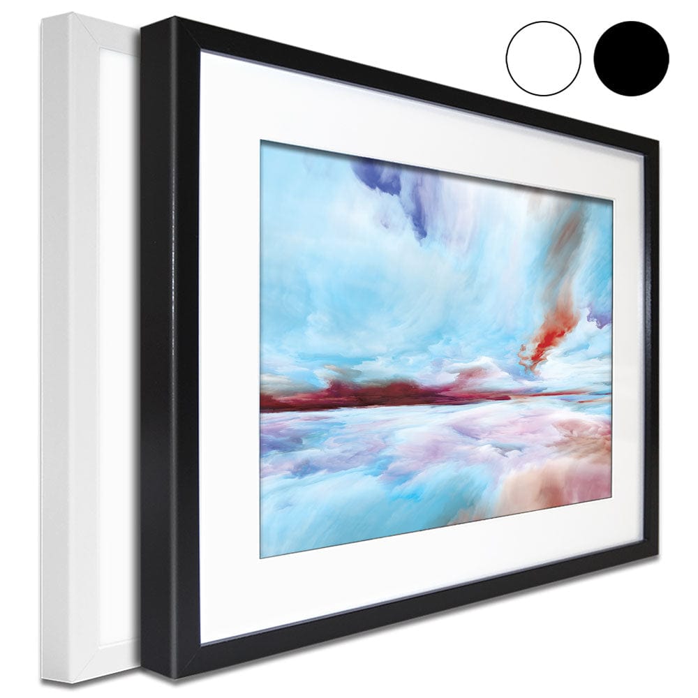 In The Sky Blue Clouds Framed Art Print wall art product agsandrew / Shutterstock