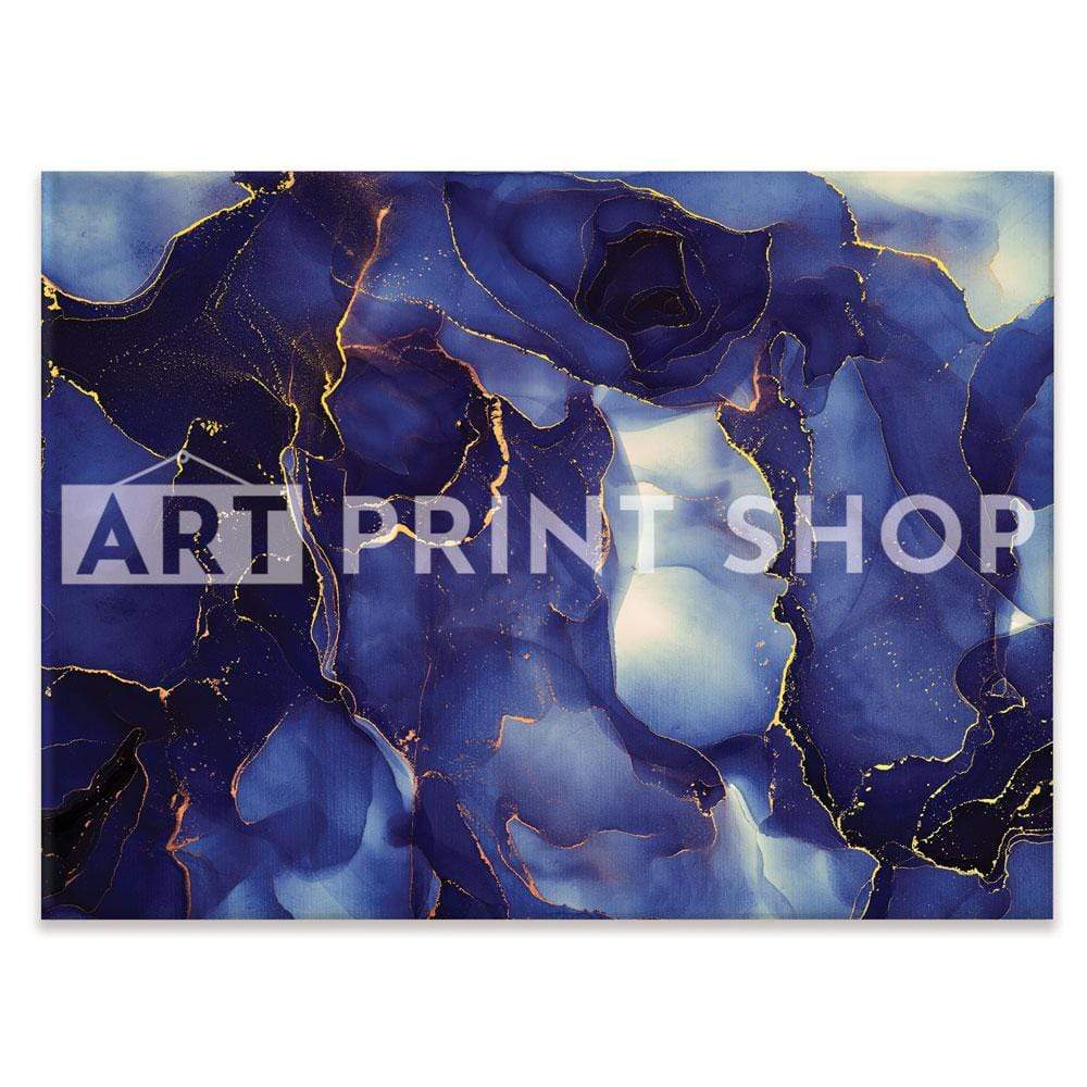 Inky Blue Marble Canvas Print wall art product djero.adlibeshe yahoo.com / Shutterstock