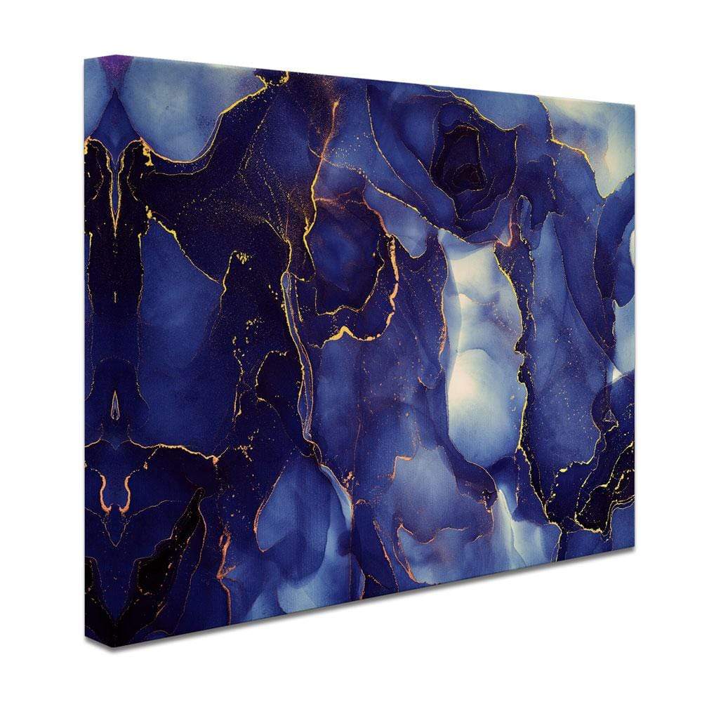 Inky Blue Marble Canvas Print wall art product djero.adlibeshe yahoo.com / Shutterstock