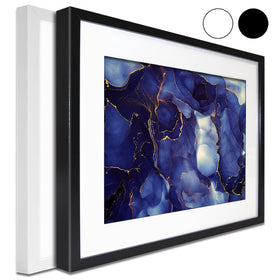 Inky Blue Marble Framed Art Print wall art product djero.adlibeshe yahoo.com / Shutterstock