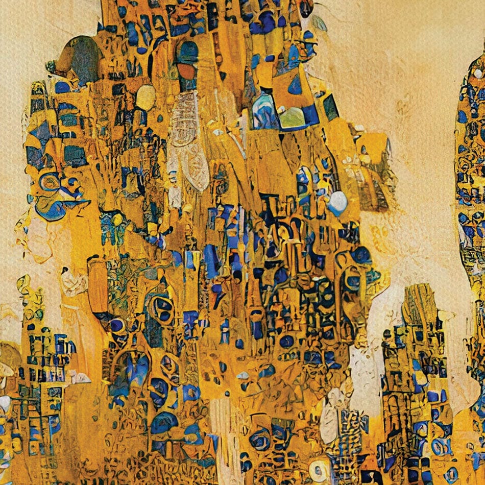 Klimt Style Trees Trio Canvas Print wall art product J. Waleson Photo / Shutterstock