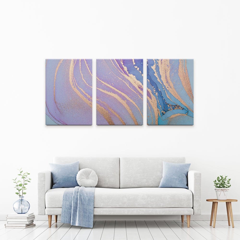 Lilac Dreams Trio Canvas Print wall art product Seamless Watercolor / Shutterstock