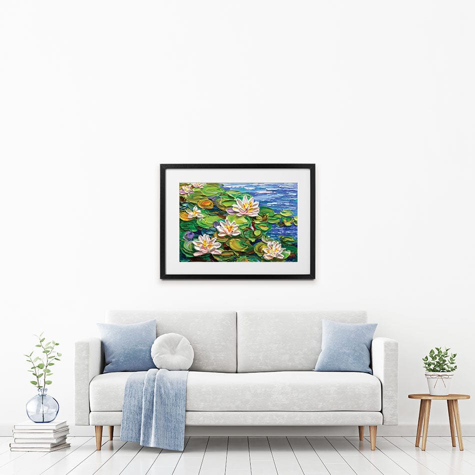 Lillies Framed Art Print wall art product Olga Tkachyk