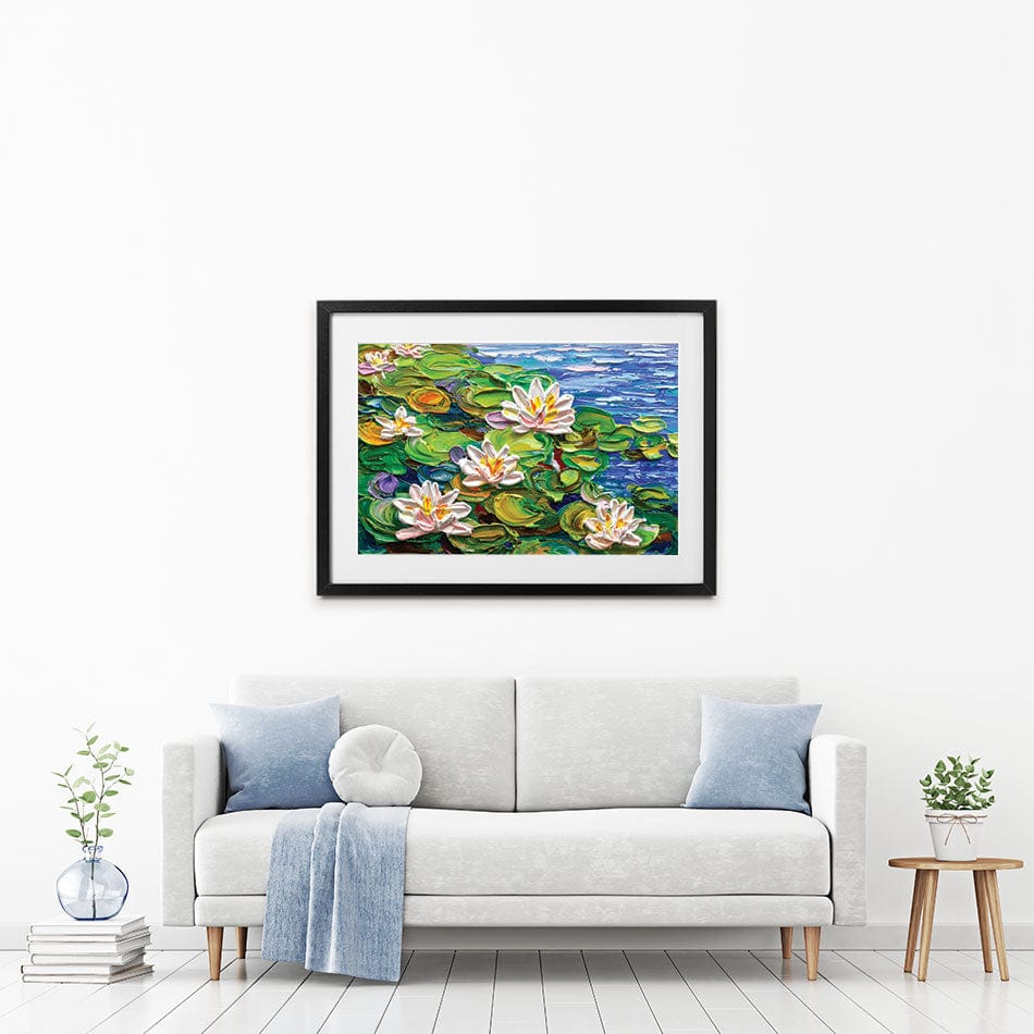 Lillies Framed Art Print wall art product Olga Tkachyk
