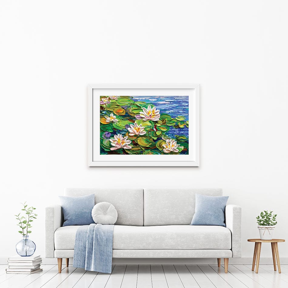 Lillies Framed Art Print wall art product Olga Tkachyk