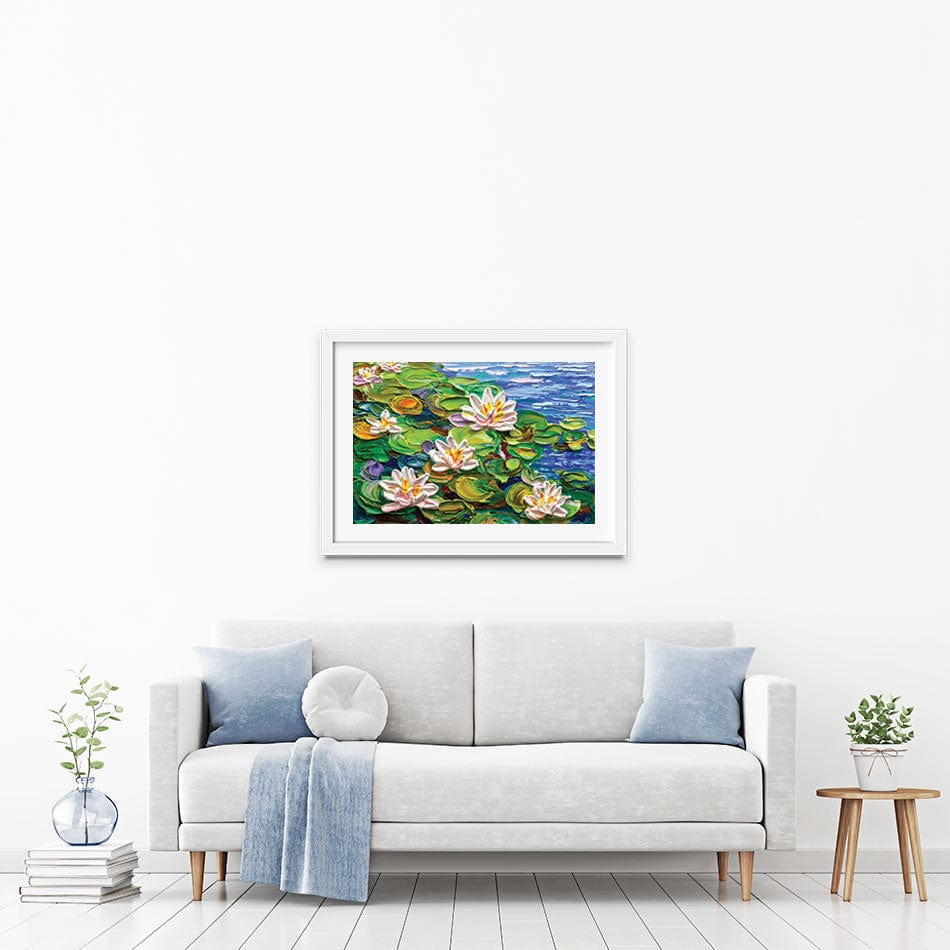 Lillies Framed Art Print wall art product Olga Tkachyk