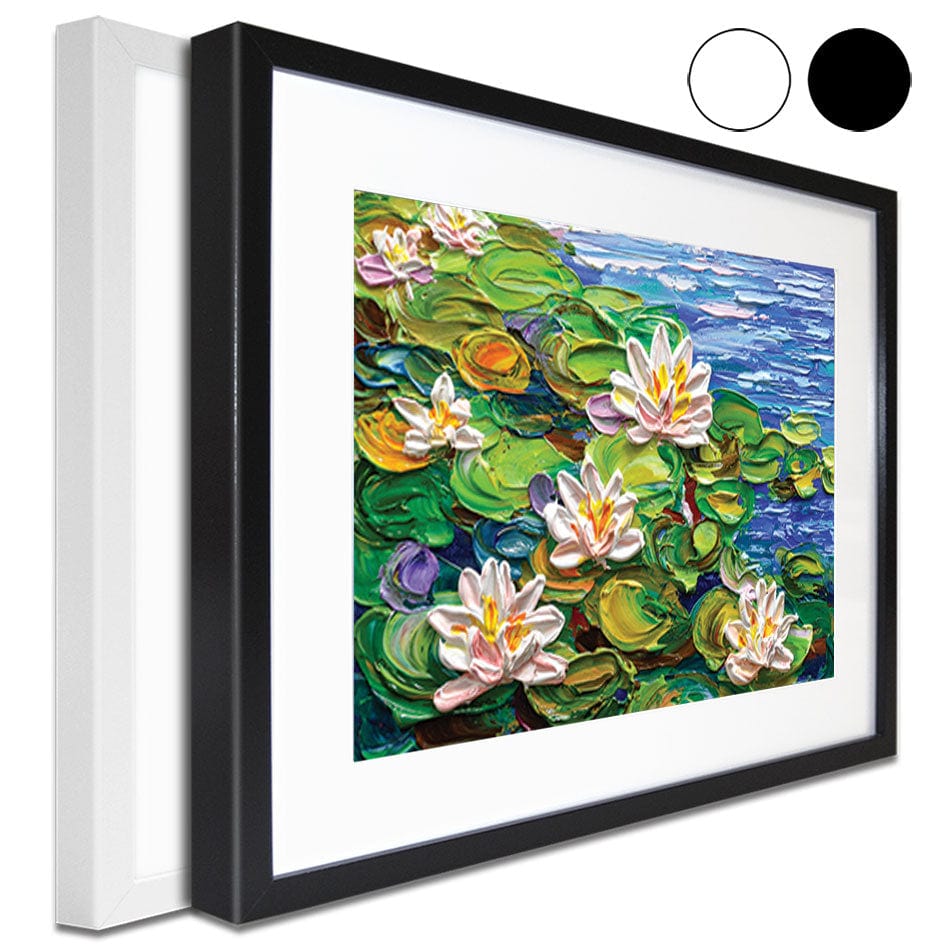 Lillies Framed Art Print wall art product Olga Tkachyk