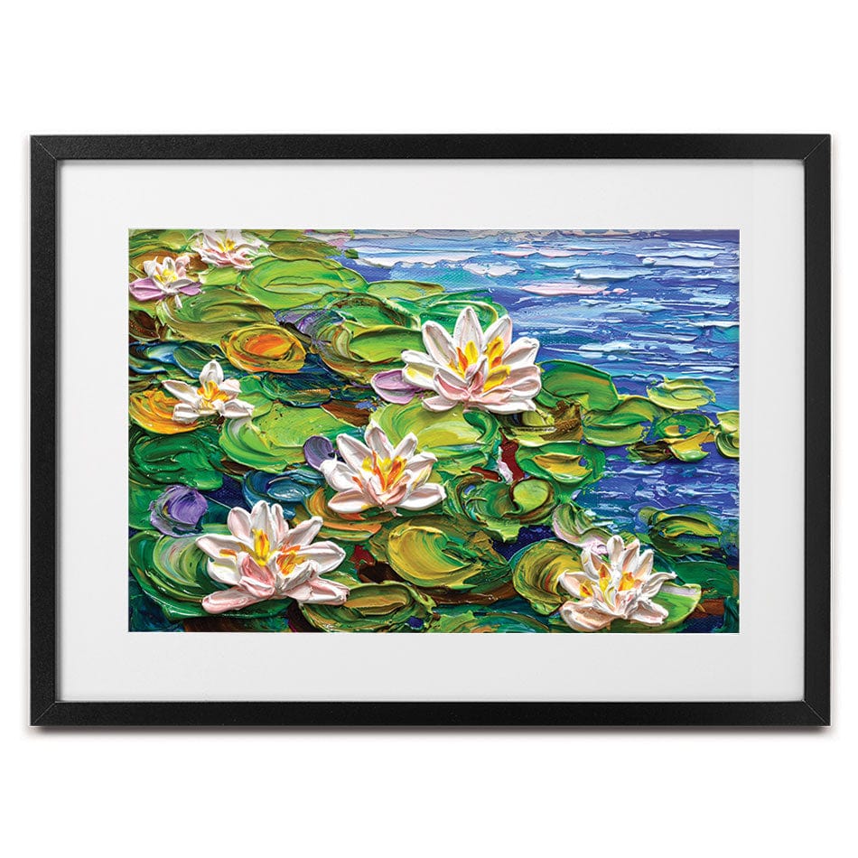 Lillies Framed Art Print wall art product Olga Tkachyk