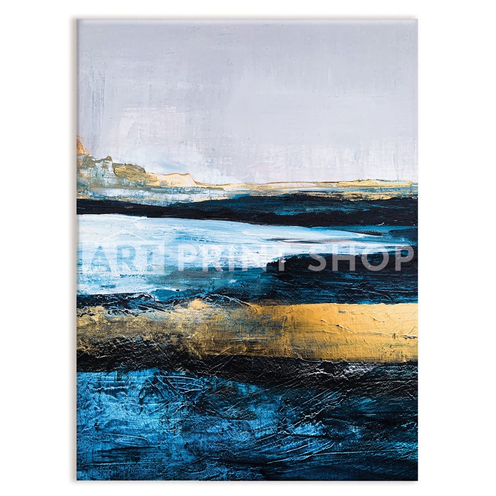 Lined With Blue Canvas Print wall art product Adelina ART / Shutterstock