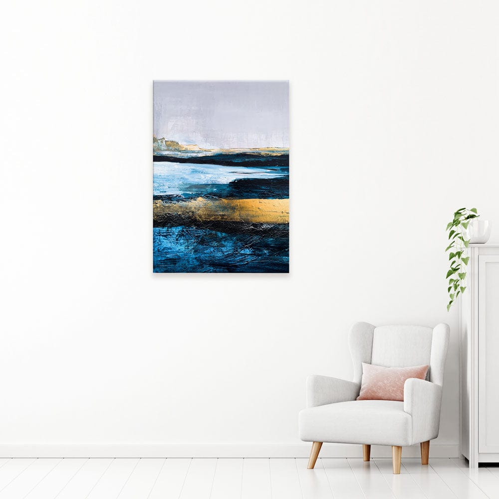 Lined With Blue Canvas Print wall art product Adelina ART / Shutterstock