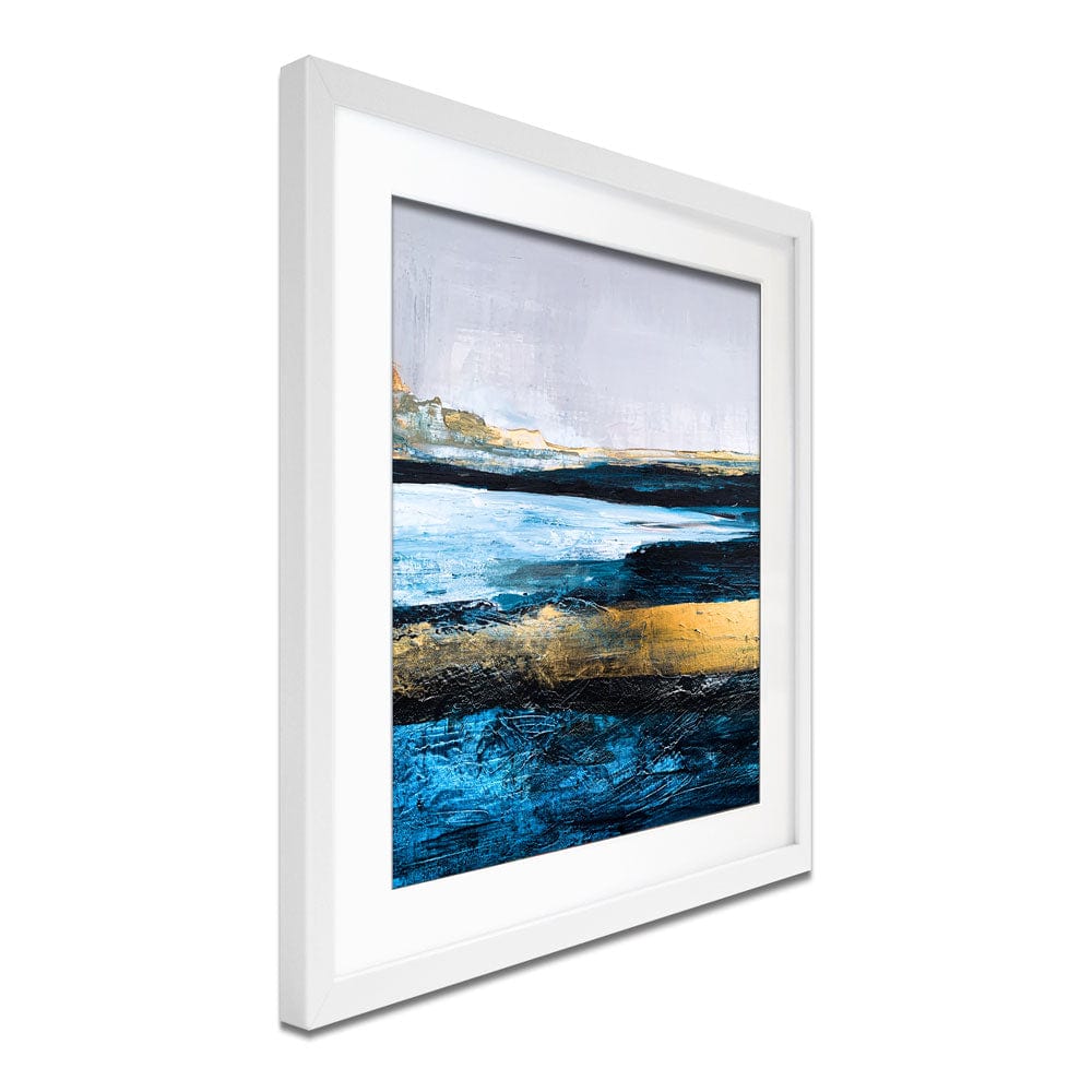 Lined With Blue Framed Art Print wall art product Adelina ART / Shutterstock