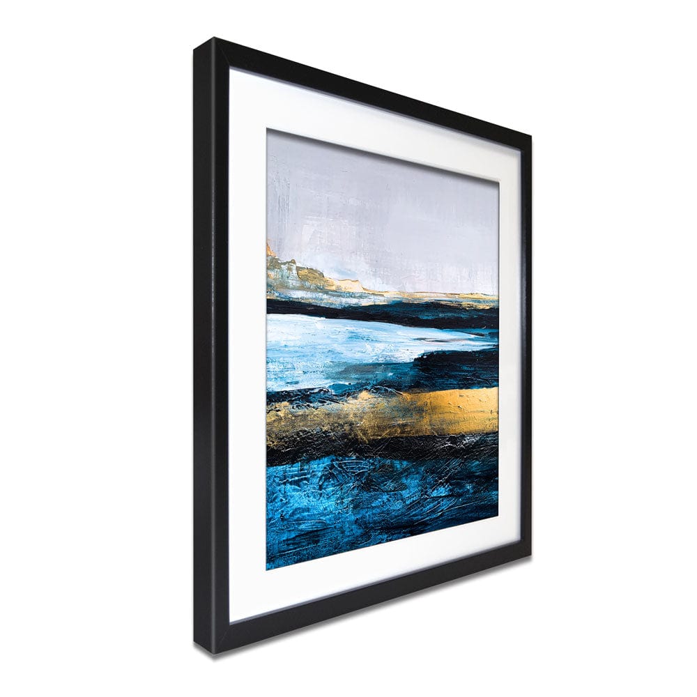 Lined With Blue Framed Art Print wall art product Adelina ART / Shutterstock