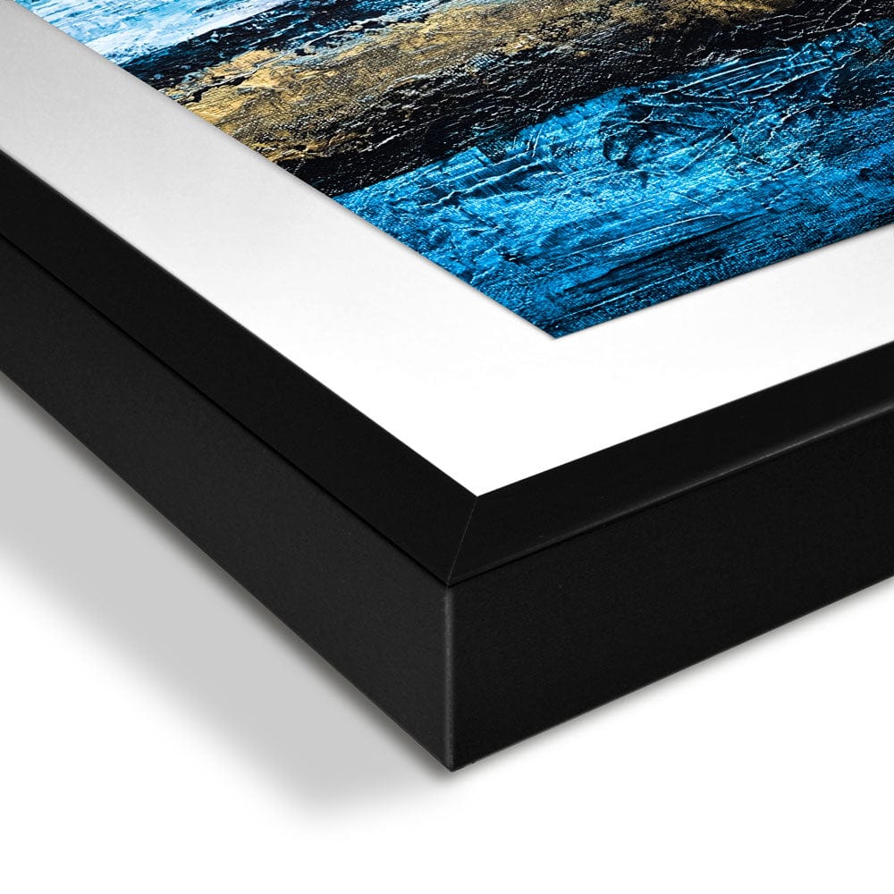 Lined With Blue Framed Art Print wall art product Adelina ART / Shutterstock