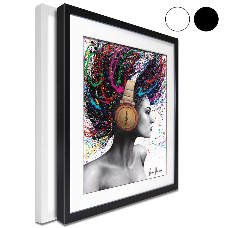 Listen Loud Framed Art Print wall art product Ashvin Harrison