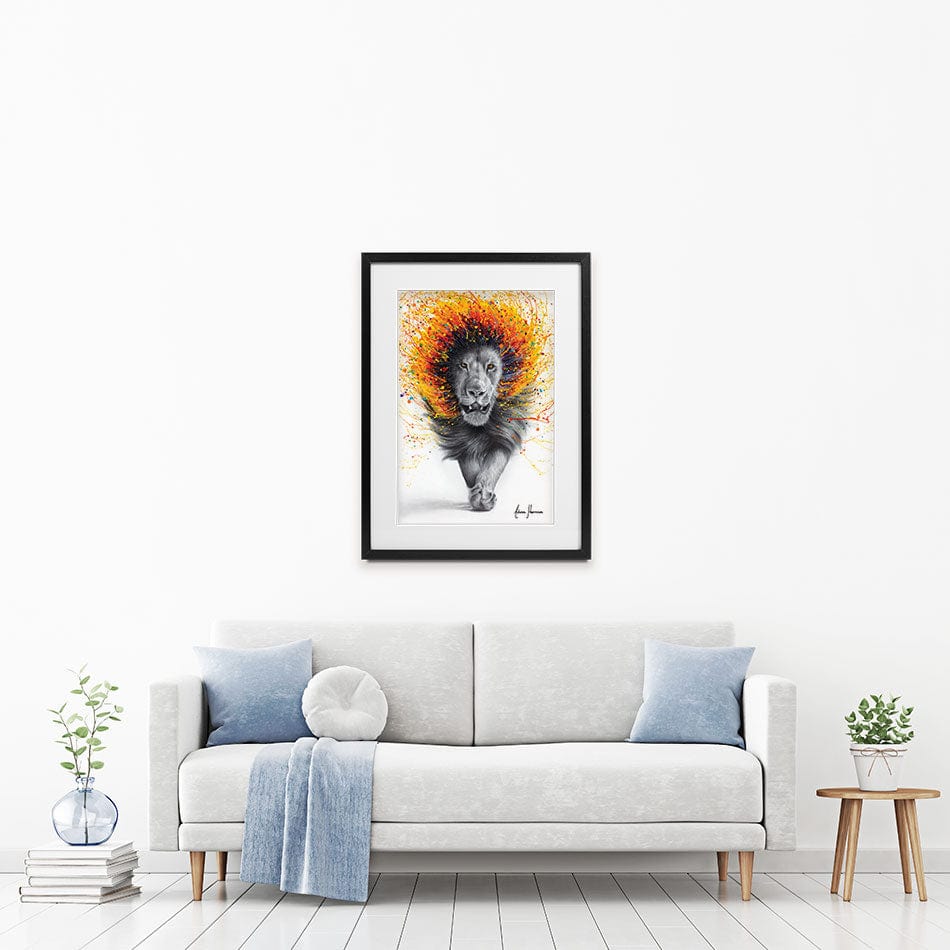 Luxor Lion Framed Art Print wall art product Ashvin Harrison