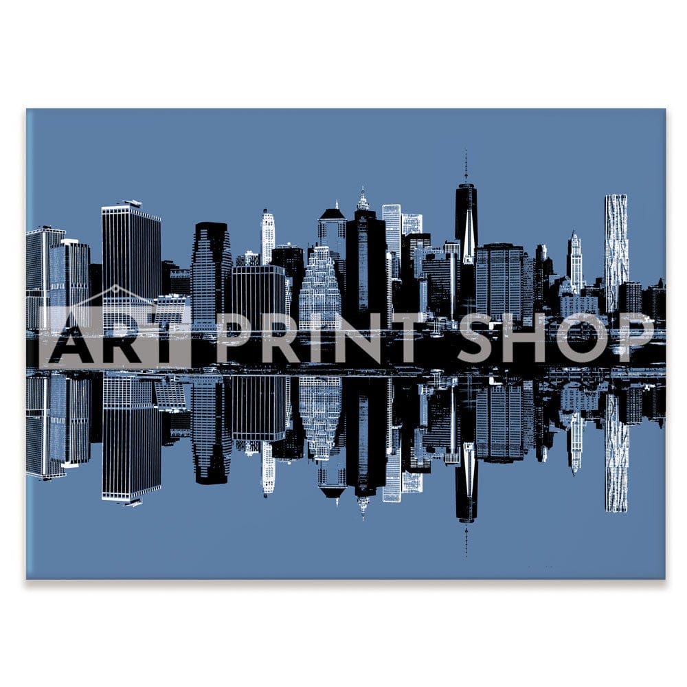 Manhattan Reflections Canvas Print wall art product Drop of Light / Shutterstock