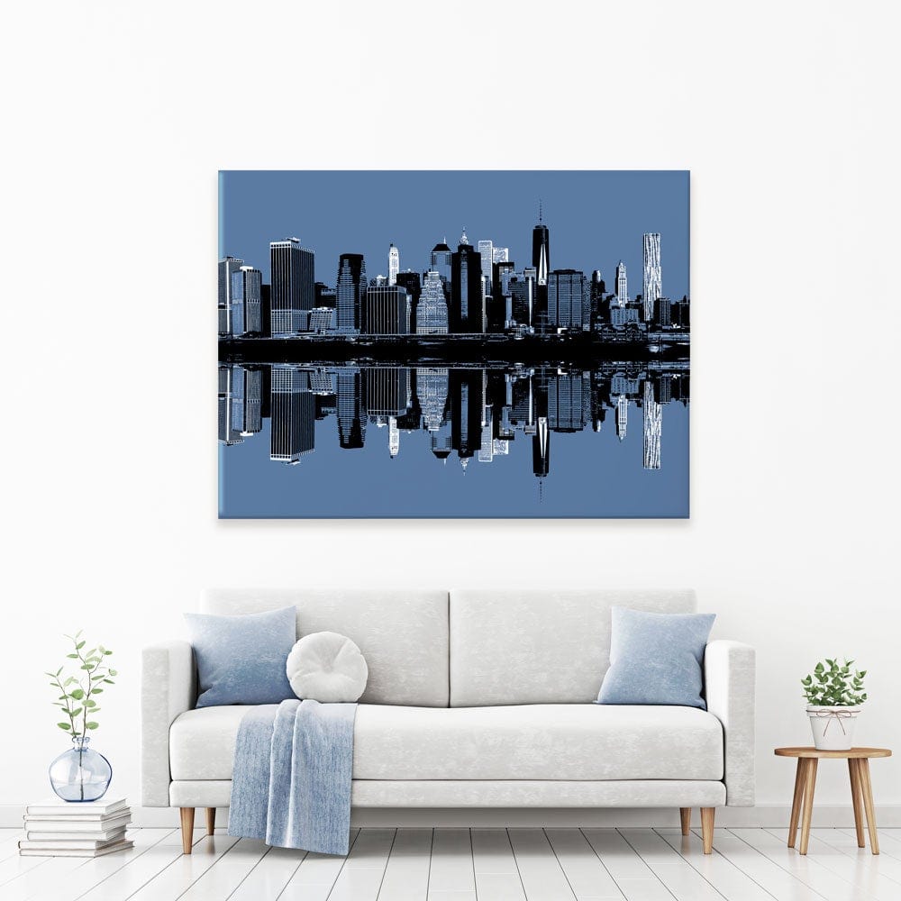 Manhattan Reflections Canvas Print wall art product Drop of Light / Shutterstock