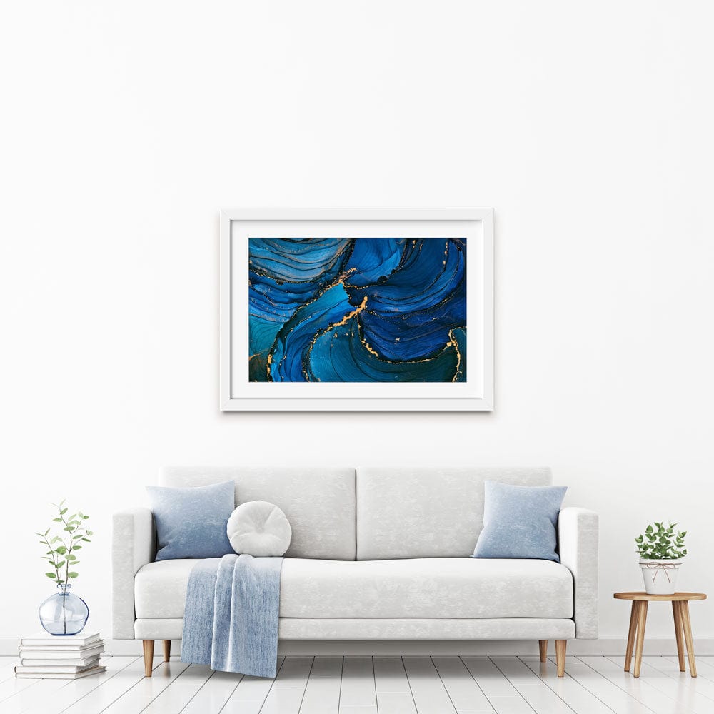Marvellous Blue Framed Art Print wall art product taif ahmed / Shutterstock