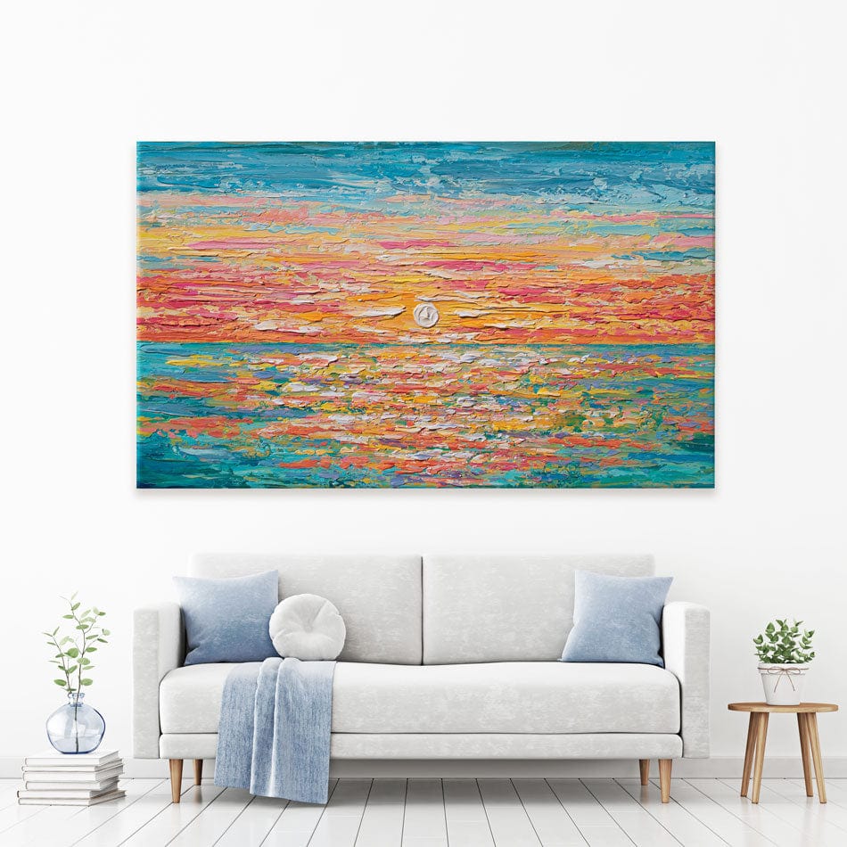 Mellow Sunset Canvas Print wall art product Olga Tkachyk
