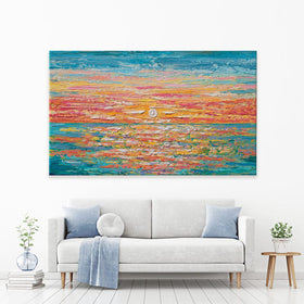 Mellow Sunset Canvas Print wall art product Olga Tkachyk